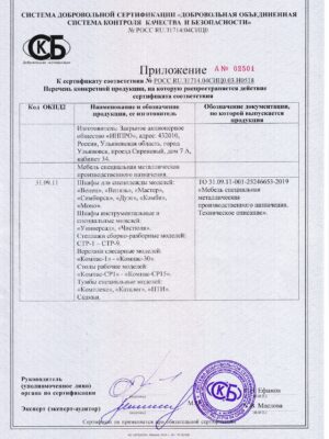 Сертификат Соответствия Приложение